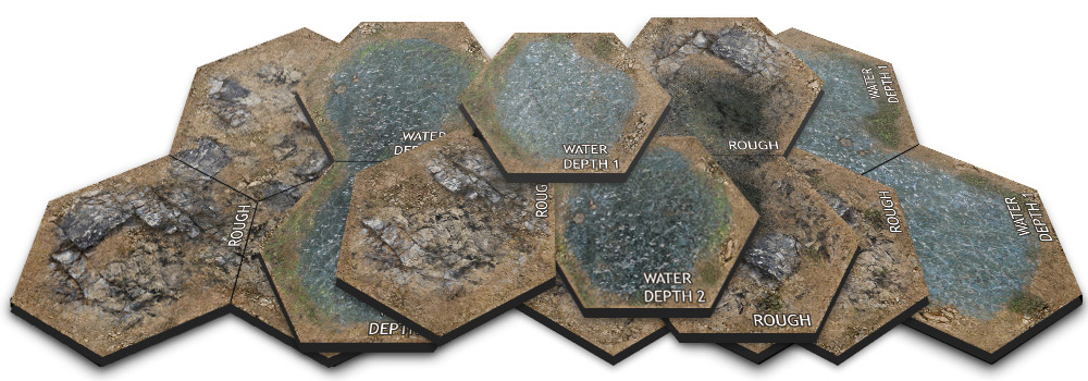 Obstacles Hex Terrain Pack 1 25 Strato Minis Studio Hex Grid Foam Based Terrain Elements With A Satin Coating Hight Color Quality And High Material That Is Water Crush Folding Resistant